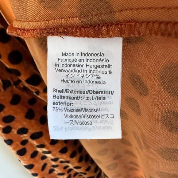 Madewell Velvet Wrap Dress in Leopard Dot Black Brown Size XS - Picture 6 of 9